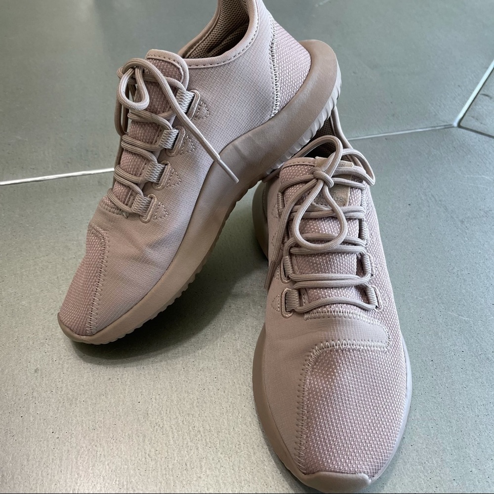 KIDS ADIDAS sneakers 6 1/2 NEUTRAL colored sporty - Picture 2 of 10